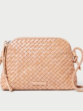 Loeffler Randall Woven Crossbody in Blush